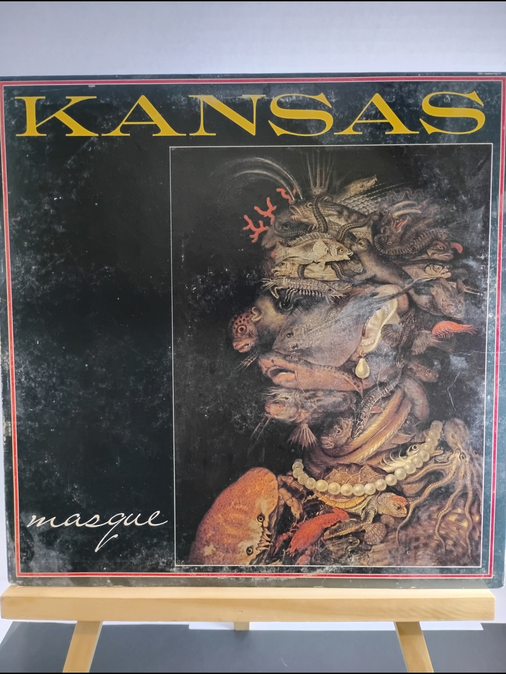 Kansas Masque Vinyl LP - Black Cover with Yellow Logo